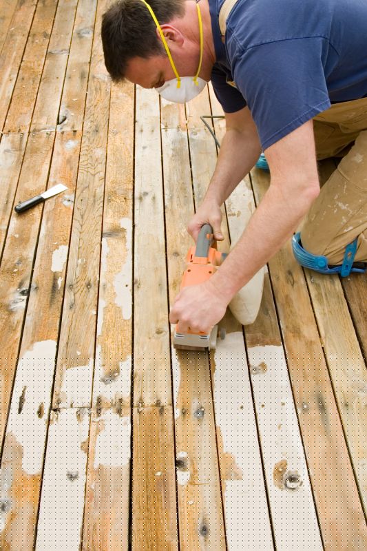 Cedar Deck Sanding