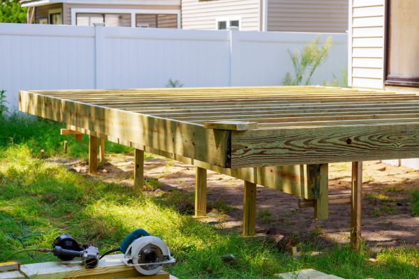 Elevated Deck Installation in Bismarck