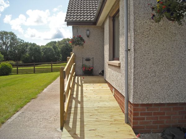 Hardwood Ramp Installation in Bismarck