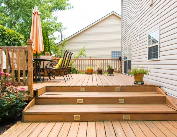 Wooden Patio Installation in Bismarck
