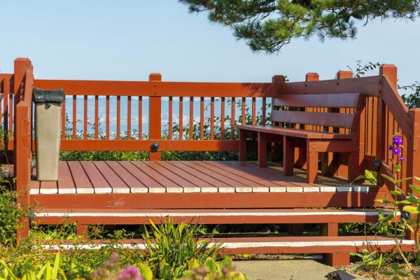 Redwood Deck Construction in Bismarck